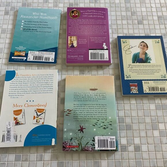 Tween Girl Book Lot - Alex. Hamilton; MiddleSchool Princess Notebook; Clementine - Picture 2 of 5